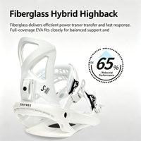 Fixations de snowboard SP Quick Wear Holder tout-terrain pour hommes, professionnelles, durables, écologiques, avec fermeture à boucle, design Flat Flower