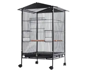 Grand perroquet Cage extérieure Wren Magpie Villa d'élevage audacieux Cage à nid d'oiseau durable renforcée de métal