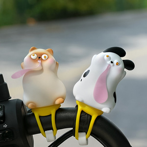 เครื่องประดับแฮนด์จักรยานรูปสัตว์การ์ตูนน่ารัก ของตกแต่งพลาสติกสำหรับสกู๊ตเตอร์ไฟฟ้าและจักรยาน ติดตั้งง่าย - Product Image 2