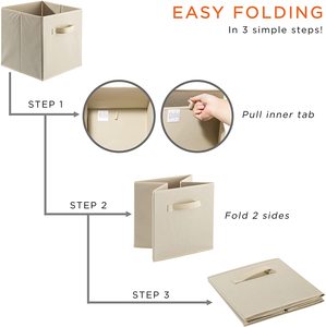 ANQI 2022 <strong>6</strong>-Pack Foldable <strong>Cube</strong> Fabric <strong>Storage</strong> Bin <strong>Storage</strong> Boxes for Kids - Product Image 3