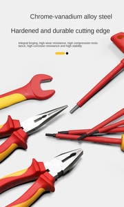 18-Mảnh Chất Lượng Cao Cách Điện Tuốc Nơ Vít Bộ Đa Chức Năng Thợ Điện Công Cụ Kit Hộp Công Cụ Di Động DIY Nhựa Công Nghiệp - Product Image 6