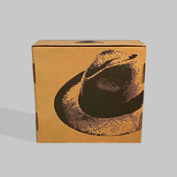 Papier d'impression couleur personnalisé, boîtes à chapeaux à bord Fedor, emballage de carte/cadeau personnalisé avec Logo