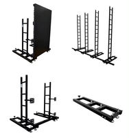 Système de support de mur d'écran LED en aluminium pour événements, avec truss de suspension et support au sol pour écran LED personnalisé