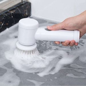 Brosses de nettoyage électriques portables pour cuisine, salle de bain, évier, baignoire, sol, toilettes, avec poils en PP/soies de porc - Product Image 2
