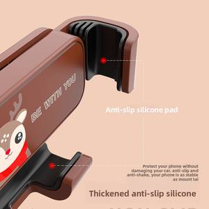 Универсальный Автомобильный держатель для телефона с вентиляционным отверстием AILITA с поворотом на 360 градусов, с мультяшным оленем, Гравитационный дизайн, гарантия 12 месяцев - Product Image 4