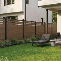 Clôture en treillis composite en alliage d'aluminium haut de gamme, élégante, durable et nécessitant peu d'entretien, solution extérieure pour jardin/gazon avec design 3D