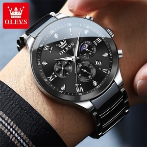 OLEVS 7004 Nuova Collezione <span class=keywords><strong>Orologio</strong></span> in Ceramica di Alta Qualità Classico <span class=keywords><strong>Nero</strong></span> Bianco Oro Lussuoso per Uomo e <span class=keywords><strong>Donna</strong></span> - Product Image 2