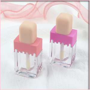 Son Bóng Son Bóng Dễ Thương Tùy Chỉnh Giảm Giá Hấp Dẫn Bao Bì Trang Điểm Rỗng 4Ml Ống Son Bóng Hình Kem - Product Image 2