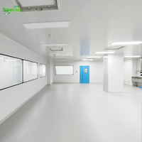 Système de salle blanche préfabriquée de classe 100 à 10000, projet ISO7 GMP