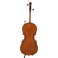 Handmade Professional Cello Instrument Hard Case Brazil Wood Bow Matte Dark Red Brown Color Spruce Maple Face Aluminum Strings