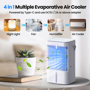 Xách tay điều hòa không khí quạt làm mát mini điều hòa không khí xoay mát sương cá nhân làm mát không khí - Product Image 2