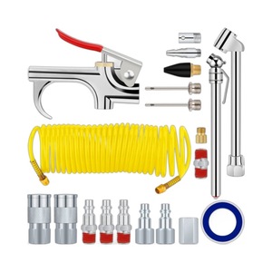 Kit de 20 pièces d'outils pneumatiques à connexion rapide, série souffleur, compresseur d'air en acier, perceuse pour réparation, personnalisation OEM prise en charge - Product Image 5