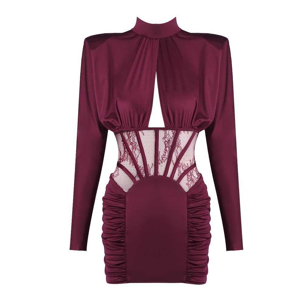 red burgundy velvet dress Burgundy Velvet Wrap Front Babydoll Maternity Dress – PinkBlush