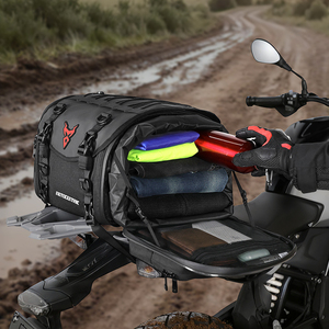 Sacoche de selle pour moto, bagages de tourisme, imperméable, de qualité supérieure, 40x30x30cm, accessoires pour moto - Product Image 5