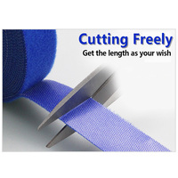 Sangle de fixation en polyester auto-adhésive double face de 10 mm, vente en gros OEM, attaches pour câbles, crochets et boucles pour plantes