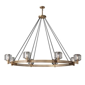 Lámpara de Techo Moderna de Lujo <span class=keywords><strong>ROHDE</strong></span> de Latón y Cristal para Comedor, Sala de Estar, Dormitorio, Hotel - Product Image 3