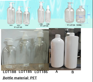 500ml Pump <b>Empty</b> Hand Sanitizer <b>Bottle</b> Big Volume PET Lotion <b>Bottle</b> with Screw Cap Skin Care Liquid Container - Product Image 5
