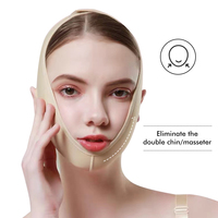 Promotion à bas prix v ligne ceinture de levage menton visage minceur sangle de pansement