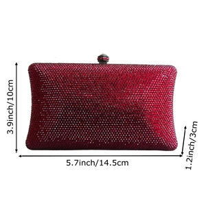 Women Twinkling Rhinestone Cocktail <b>Clutch</b> Purse Removable Chain Crystal Evening Bag Shiny Handbag for <b>Wedding</b> Guest - Product Image 6