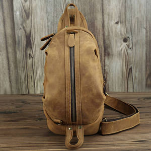 Sac bandoulière rétro en cuir Crazy Horse Andong pour homme, sac à bandoulière en cuir de vachette grande capacité, sac à main pour homme - Product Image 1