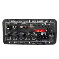 Amplificateur domestique D10-II avec radio 35W, DC12V/24V, USB, TF, double entrée micro, télécommande, mono canal
