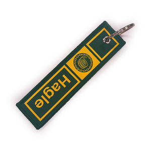 พวงกุญแจสแตนเลสปักผ้าแบบกำหนดเองส่วนบุคคล - Product Image 3