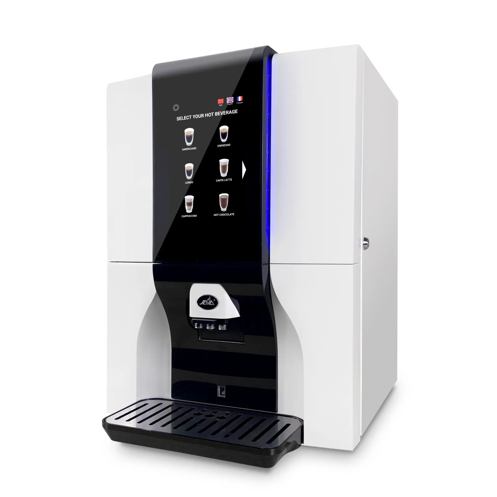 ماكينة صنع قهوة فورية اقتصادية تجارية أوتوماتيكية لصنع الشاي واللبن على المكتب آلة بيع