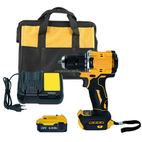 Juego de Taladro Inalámbrico de 1/2'' con Mandril sin Llave, 2000 RPM, Batería de Litio de 20V, Kit de Herramientas con Bolsa Portátil y Cargador OEM, 1 Juego