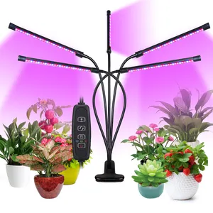 Luci per piante a 5 teste all'ingrosso lampada a Clip da scrivania a LED luce regolabile flessibile a 360 gradi con spettro completo USB