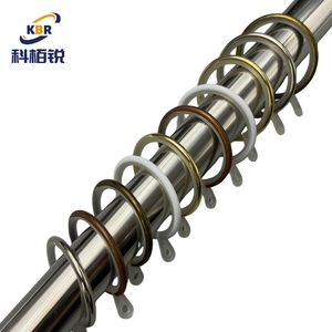 Anelli per Tende Moderni in Ferro e Plastica, Occhielli per Tende Plissettate, Anelli per Bastoni per Tende, Ganci Resistenti Argento per Soggiorno - Product Image 2