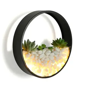 2021 nova arte moderna planta parede lâmpada LED parede iluminação quarto cabeceira preto sconce