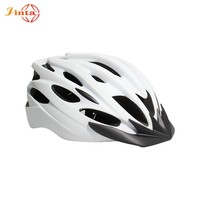 Casque de vélo de sécurité Jinta PC EPS Shell avec lumière arrière détachable rechargeable et doublure en velours thermocollée