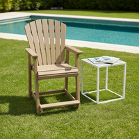 Chaise de camping moderne en HDPE recyclé, légère, portable, pour l'extérieur, la salle à manger et l'école, résistante aux UV et aux intempéries