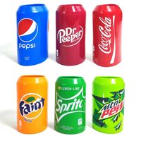 En stock – Manchon en silicone pour canettes Coca-Cola, Sprite, Pepsi et Fanta de 355 ml et 500 ml – Style discret – Protection antidérapante pour canettes de bière.