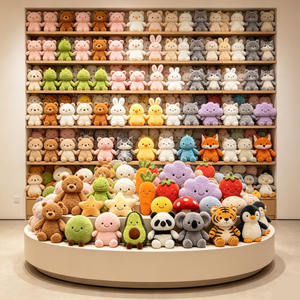 Juguetes de peluche al por mayor de 8 pulgadas para máquina de garras, animales de dibujos animados, regalo para niños, festivales, bodas, peluches para máquina de garras - Product Image 3