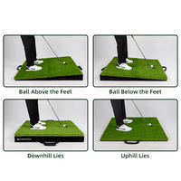Tapis de frappe de pente de pratique vert d'écaillage de golf de gazon artificiel portatif d'usine pour l'arrière-cour extérieure et intérieure