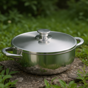 Casseruola con Coperchio Vitrocor in Acciaio Inossidabile 2,5 Qt Pentola per Cottura e Cucina - Product Image 3