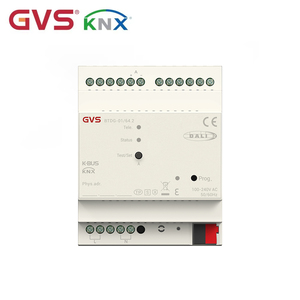 Gateway KNX DALI Premium GVS 1 Fold 4SU MDRC Montabile su Guida DIN con Trasmissione di Messaggi DALI per Automazione Edifici Intelligenti - Product Image 1