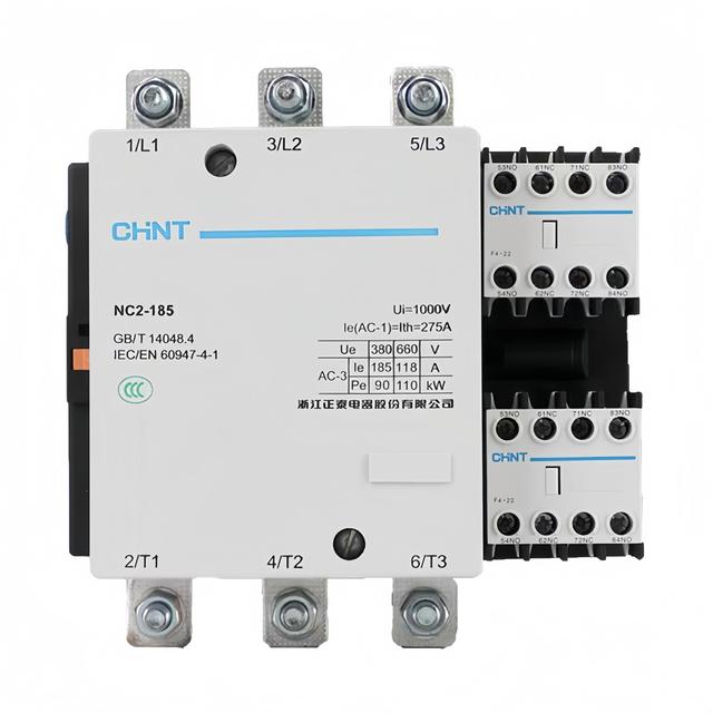 Chint AC Contactor NC2 Series 3-Phase 50Hz 36/110/127/220/380V Coil Voltage 185A Rated Current CCC Certified New Original