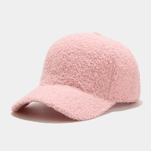 Casquette de Baseball en laine d'agneau de couleur unie pour <span class=keywords><strong>homme</strong></span> et femme, chapeau chaud et <span class=keywords><strong>tendance</strong></span>, style japonais, rétro, décontracté, collection automne <span class=keywords><strong>2022</strong></span> - Product Image 6