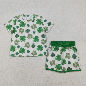 Conjunto de pantalones cortos para niñas St. Patrick Leaf Green - Product Image 1