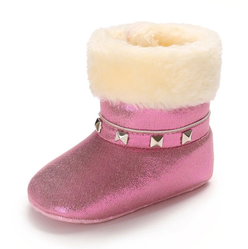 Baby Booties Shenzhen Factory Directly Sell New Design Winter Baby Toddler Shoes PU Leather Infant Toddler Girls Boots