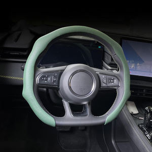 Funda de <span class=keywords><strong>Volante</strong></span> de Coche de Cuero PU Impermeable, con Protección Solar, Universal, Personalizable en Color y Tamaño, Superventas al Por Mayor - Product Image 3