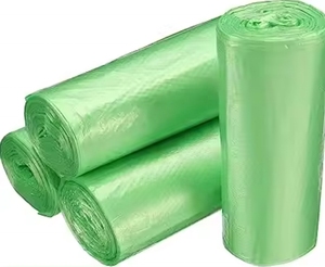 Sacs poubelles d'extérieur en rouleaux, sacs à déchets en polyéthylène biodégradables, grands sacs poubelles noirs industriels de 8, 13, 33, 40, 50, 65, 95 gallons - Product Image 3