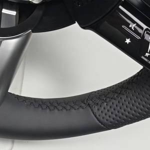 Volante in Pelle con Pulsanti Multifunzione per Modifiche alla Guida di <span class=keywords><strong>Mercedes</strong></span> <span class=keywords><strong>Serie</strong></span> A, B, <span class=keywords><strong>C</strong></span>, E, S, G, V, CLS, GLC, GLE, GLS - Product Image 3