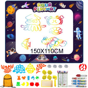 キッズゲーム教育フロア水描画落書きマット描画おもちゃ文字とペン - Product Image 1