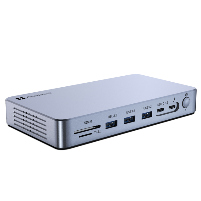Guanchen Aluminum Alloy 15 Triple Display Thunderbolt 5 Docking Station SSD Enclosure 3 Ports USB-A 2.5GB Ethernet 8K 2.1 140W