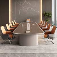 Table de conférence modulaire extensible Musen modèle 797, combinaison de chaises, design moderne, matériau MDF, mobilier de bureau scolaire