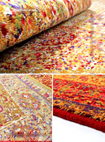 Tapis en laine tissé à motif géométrique de style pastoral, prix de gros fournisseur chinois, pour salon, chambre et bureau