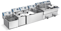 Friteuse électrique à 2 réservoirs de 8L pour fast food, vente en stock